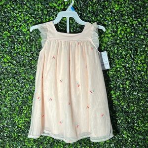 Brand New Blush Pink W/ Cherries Dress